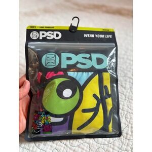 PSD Mens Core Standard Boxer Briefs Medium Multi Color Anatomical Graphic